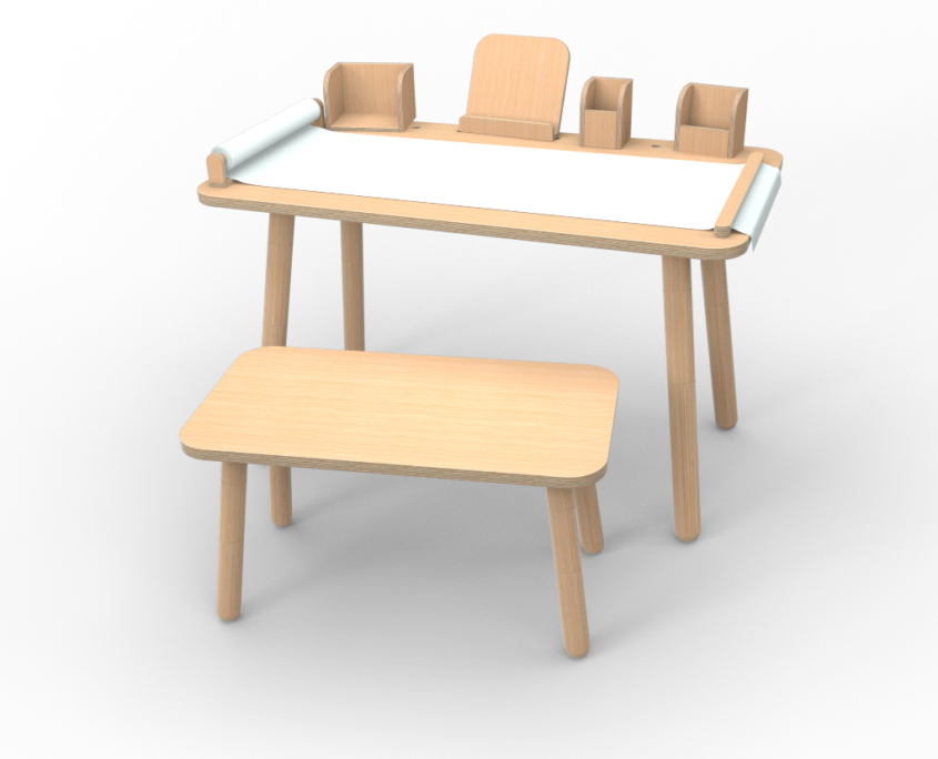 Komplett-Set growing table aus Holz von pure position