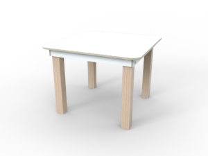 weißer Kinderspieltisch aus Holz von pure position